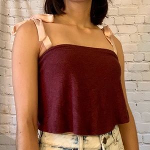 UO Bow Strap Crop Top